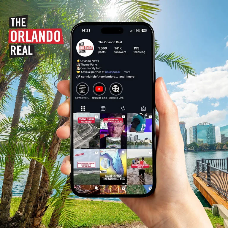 the Orlando Real website homepage