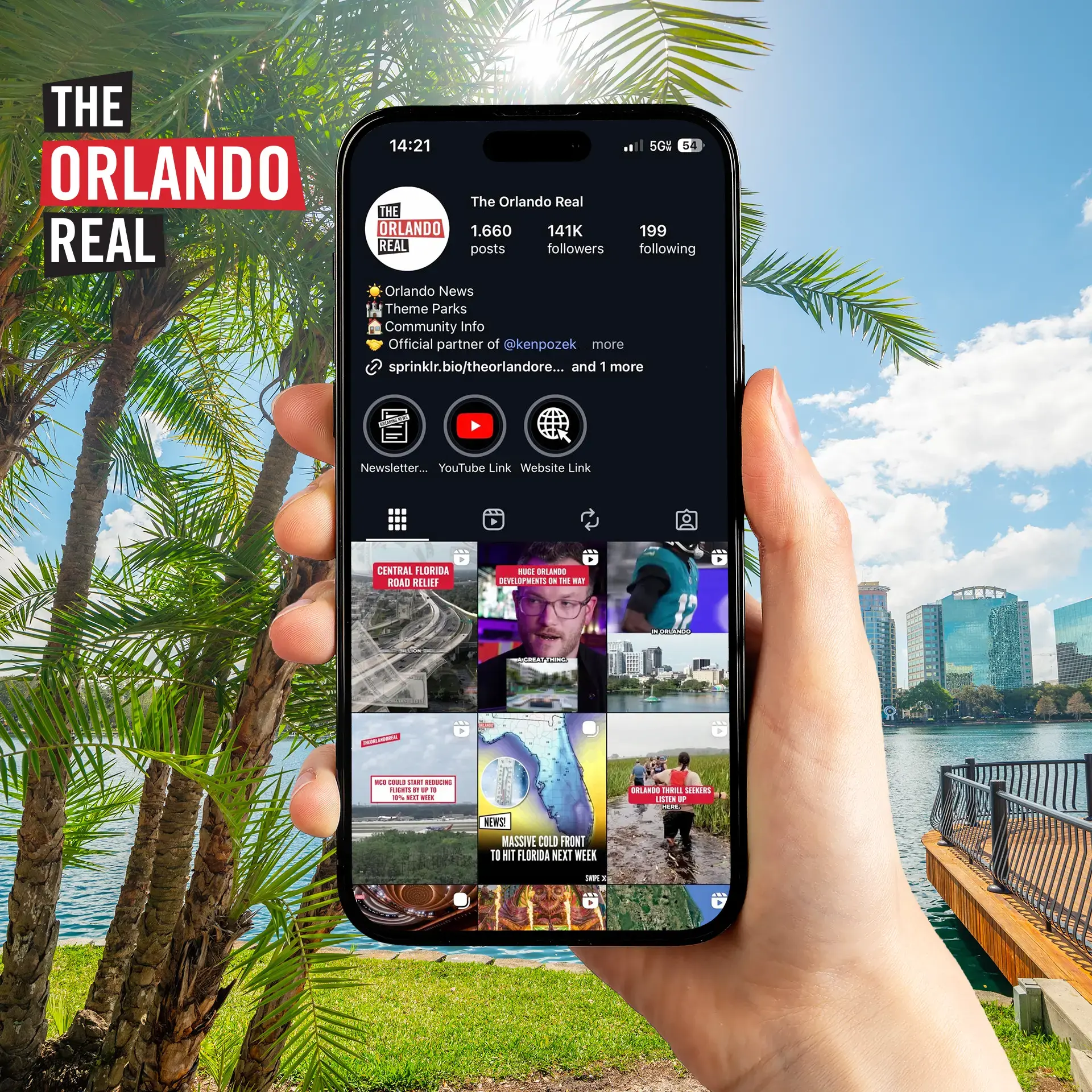 the Orlando Real website homepage