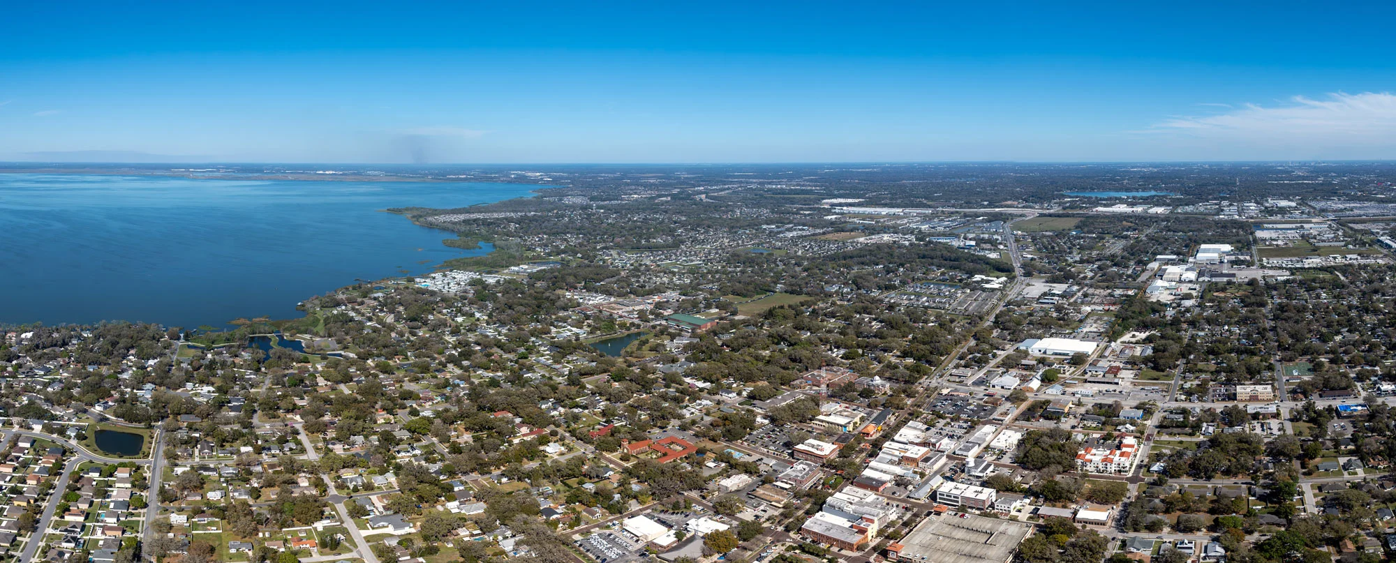 winter garden aerial view
